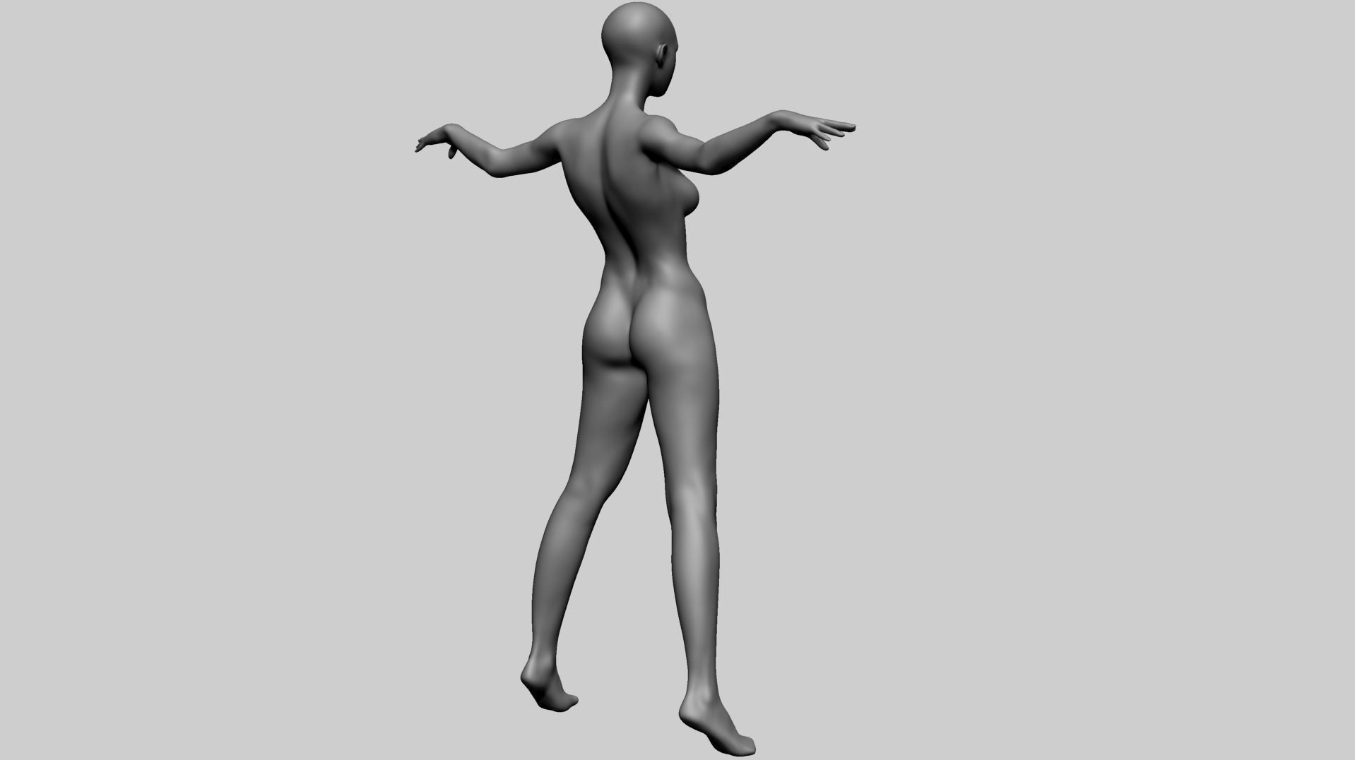 Stylized Female Anatomy A 3D model_4