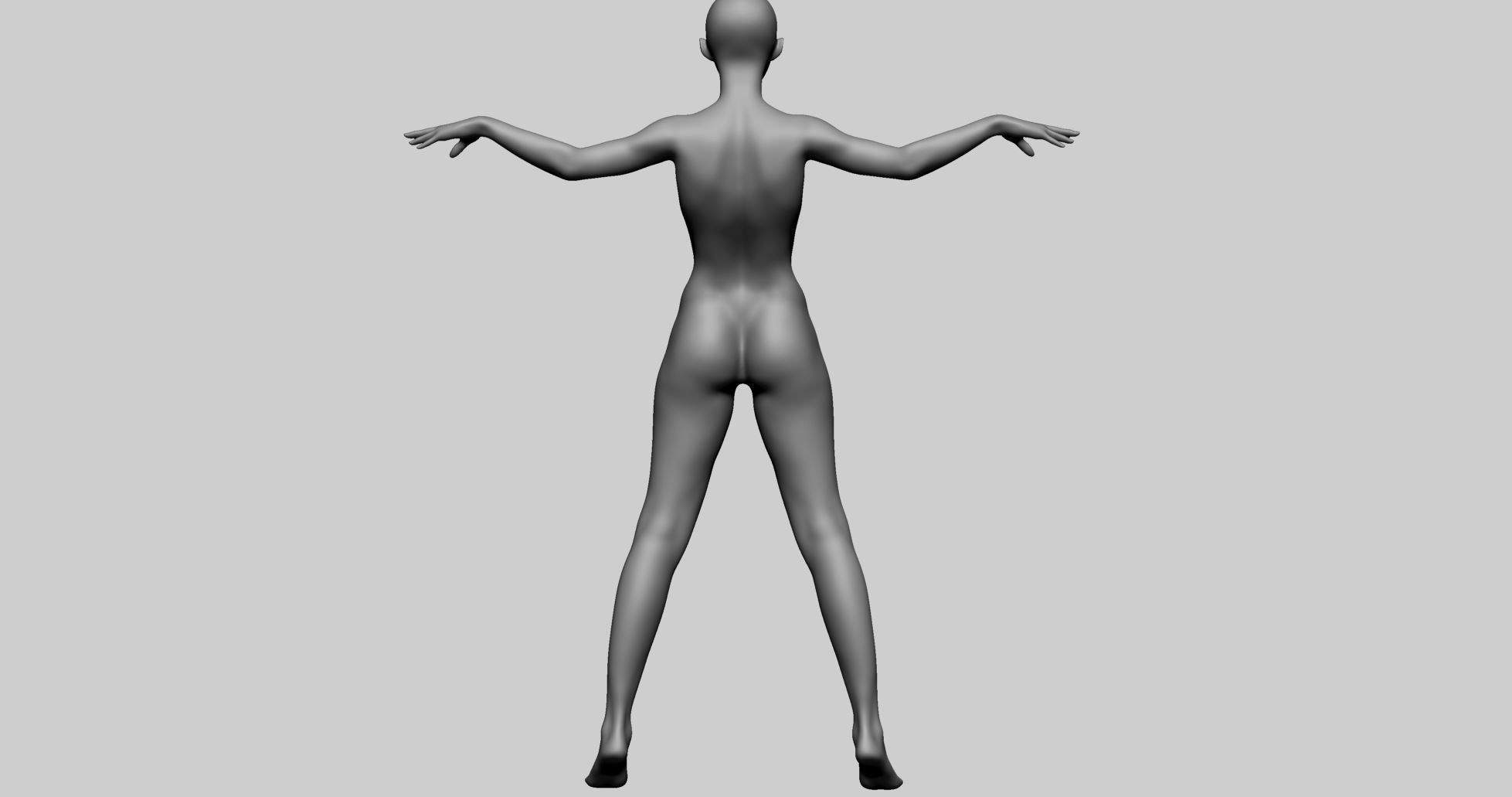 Stylized Female Anatomy A 3D model_5