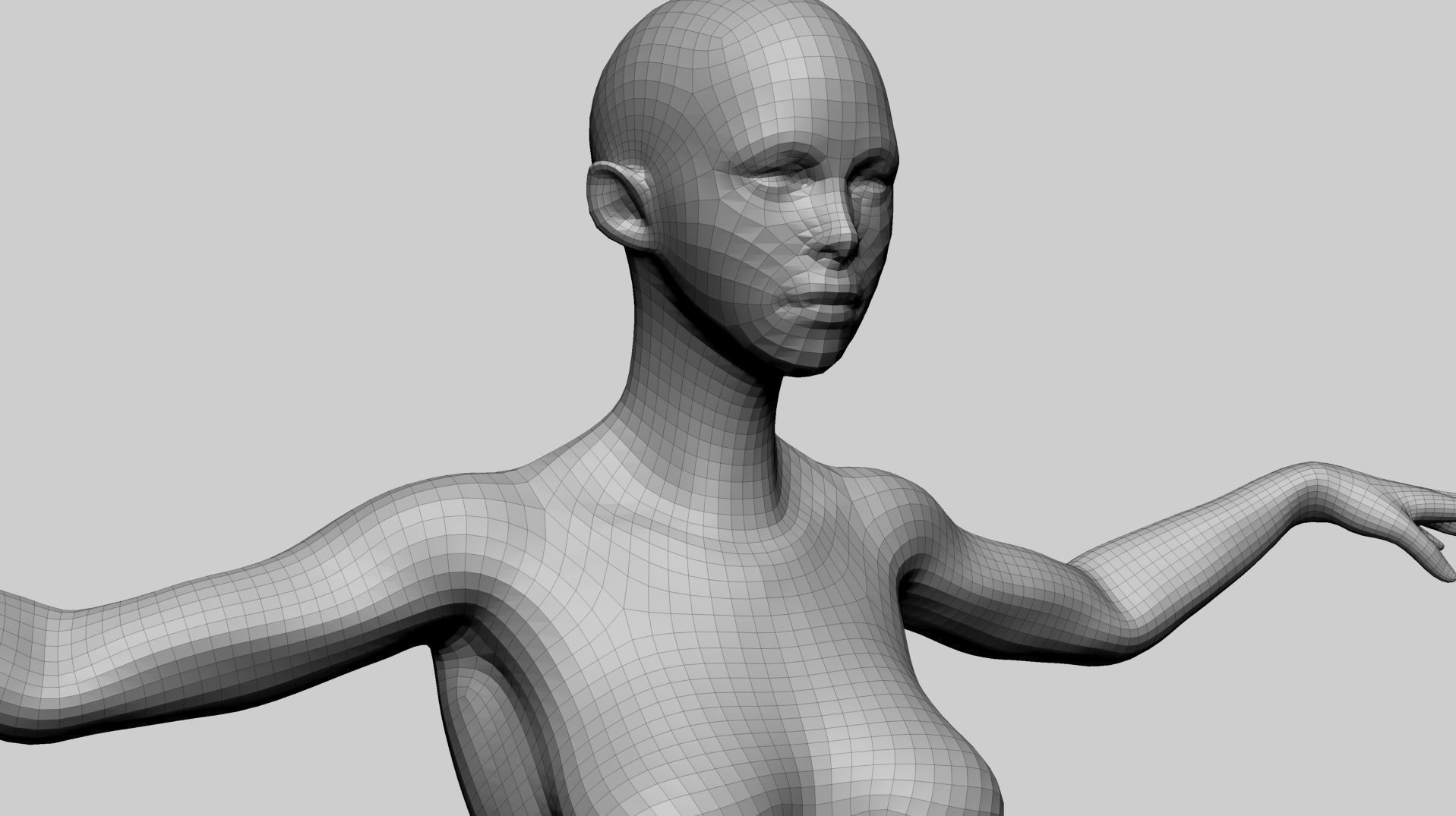 Stylized Female Anatomy A 3D model_12