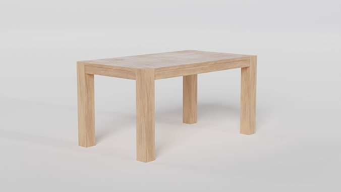 Wooden table 3D model