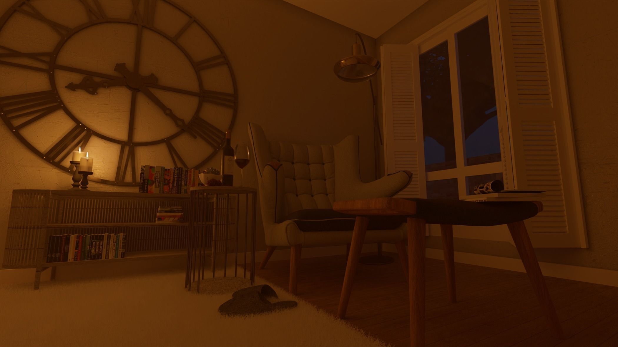The Reading Nook 3D model_2