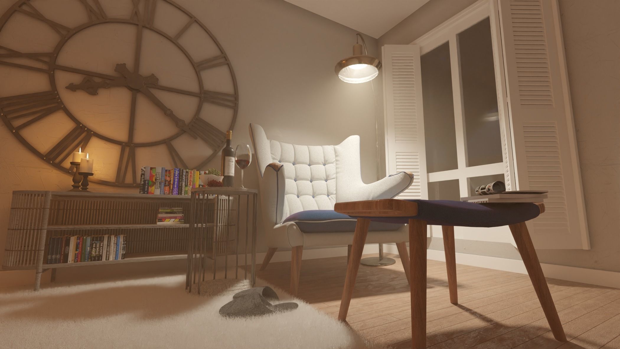 The Reading Nook 3D model_3