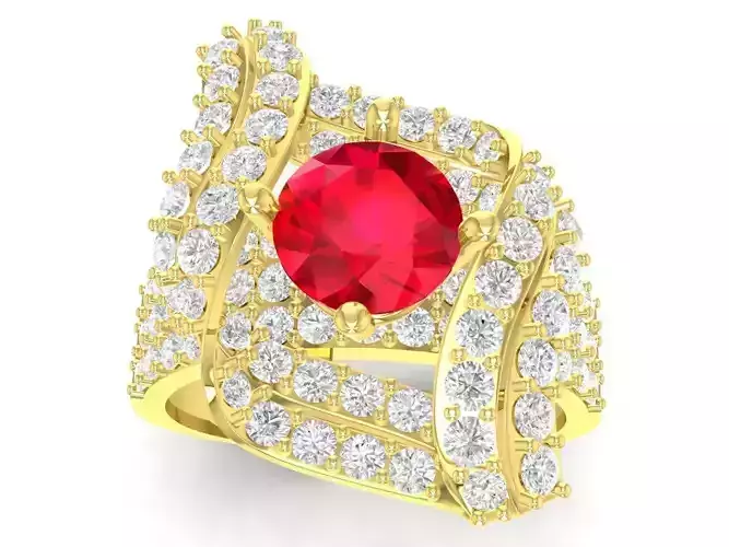 luxury diamond women ring 3502