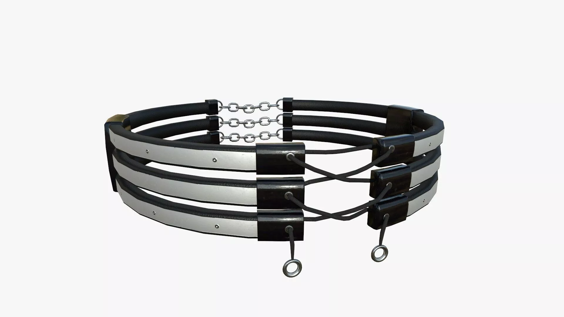 Gothic Collar G10 Steel Bright - Character Fashion Design Low-poly 3D model