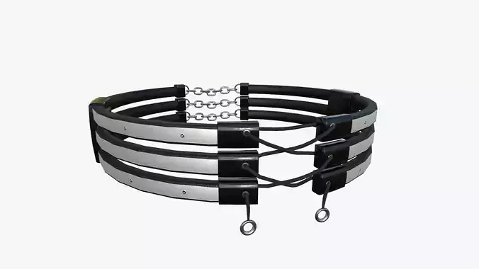 Gothic Collar G10 Steel Bright - Character Fashion Design Low-poly 3D model