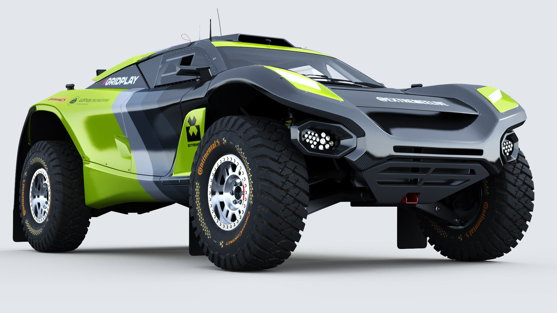 Extreme E E-SUV 2022 Template 3D model_8