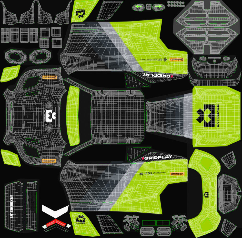 Extreme E E-SUV 2022 Template 3D model_18