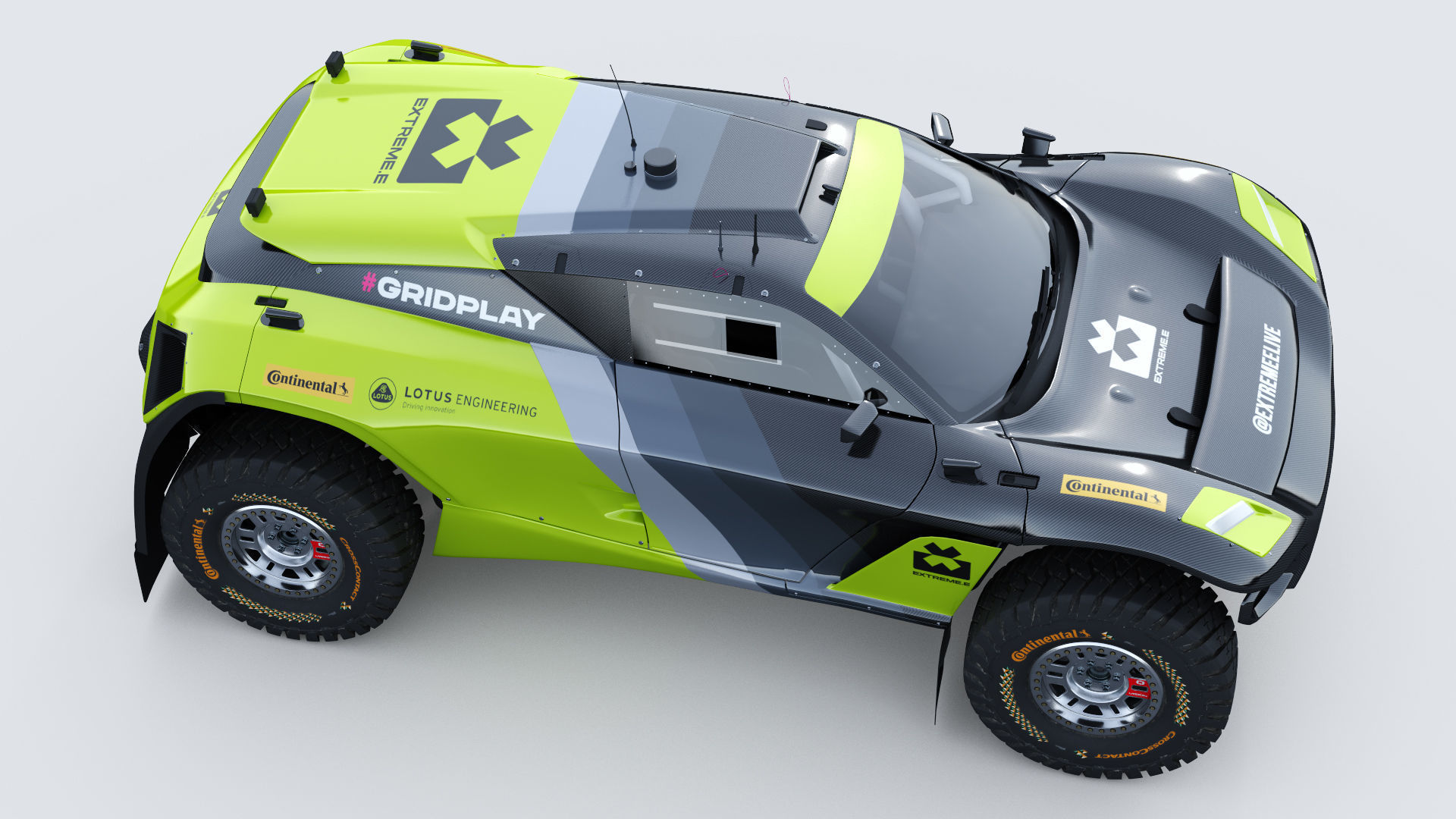 Extreme E E-SUV 2022 Template 3D model_9