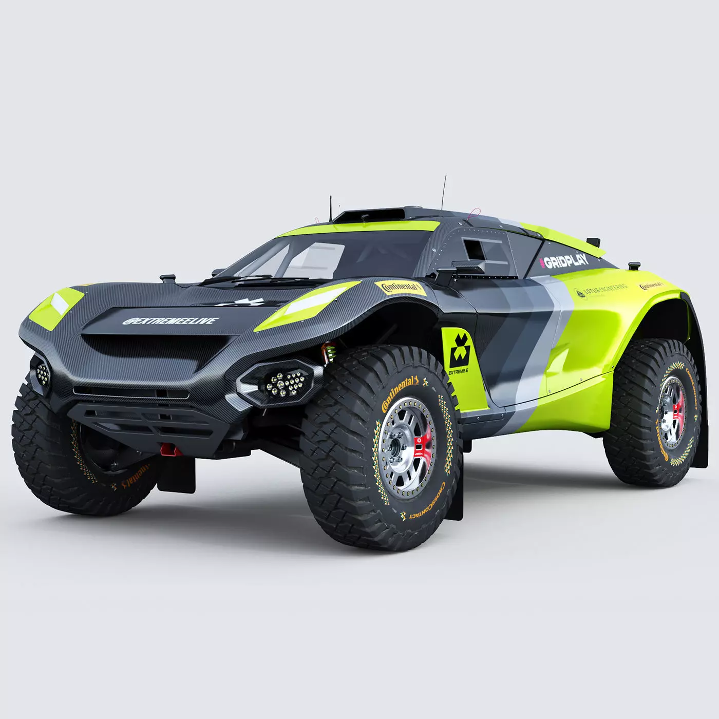Extreme E E-SUV 2022 Template 3D model_0