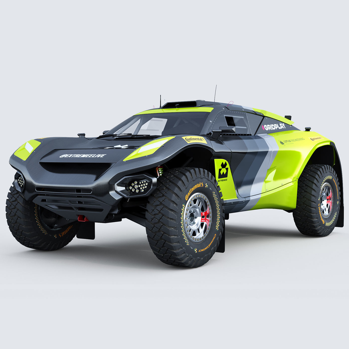 Extreme E E-SUV 2022 Template 3D model_0