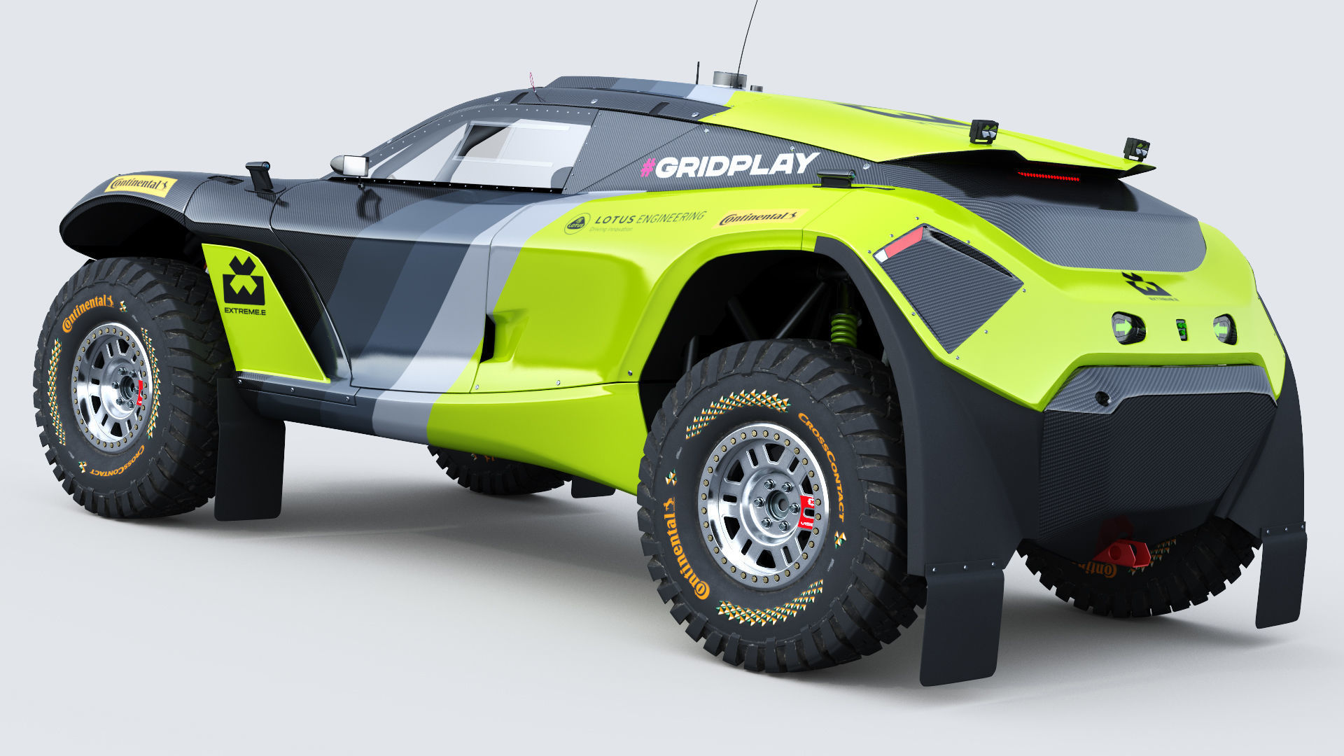 Extreme E E-SUV 2022 Template 3D model_4