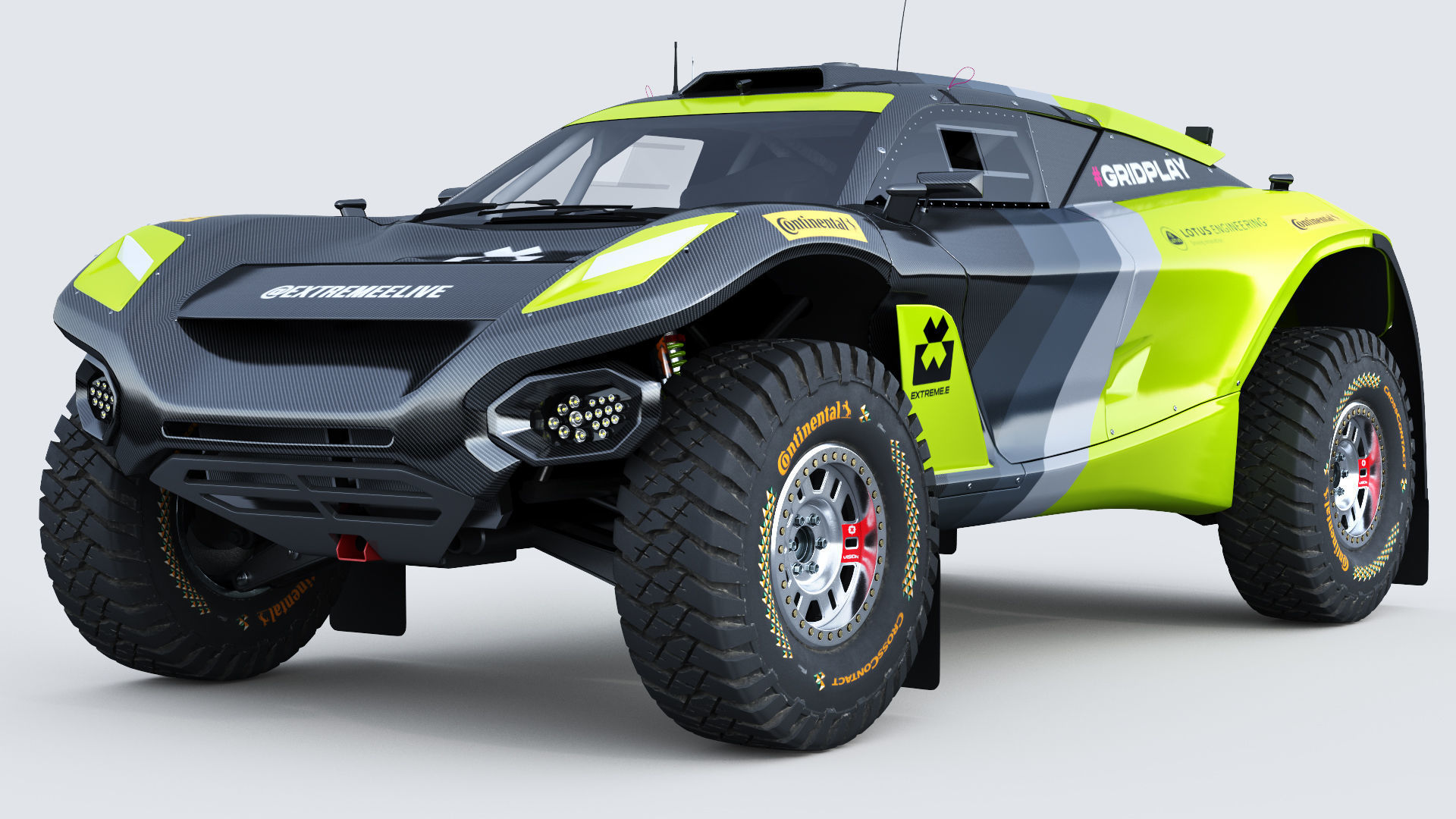 Extreme E E-SUV 2022 Template 3D model_1