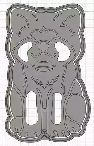 Double-Pack Akita Cookie Cutter - sitting and standing