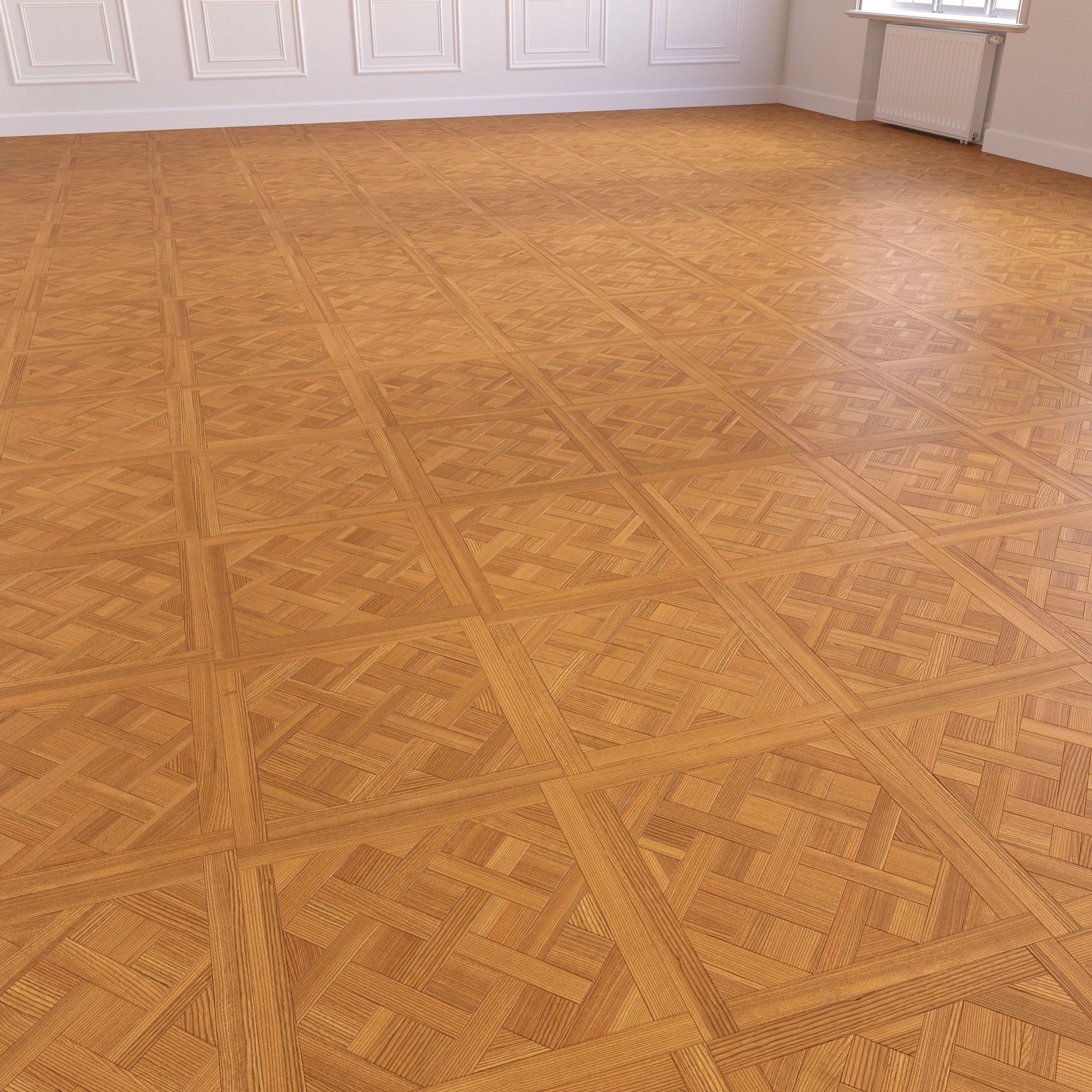 Parquet - Laminate - Wooden floor 3D model_4