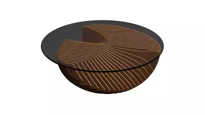 Parametric coffee table 08 3D model