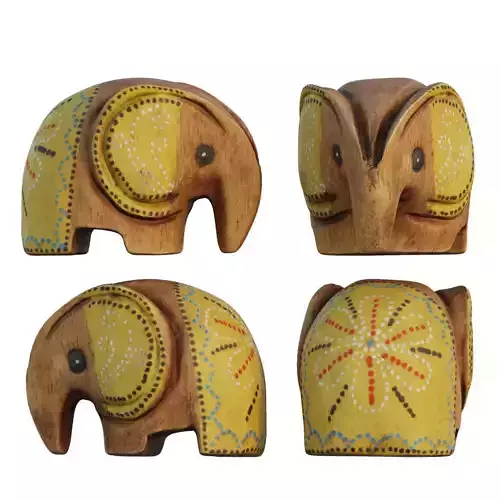wooden elephant