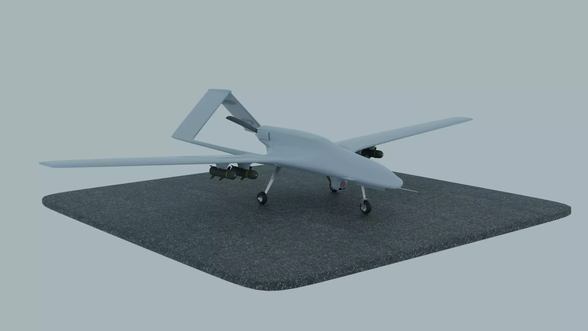 Bayraktar tb 2 Created by Ukrainian designer Free 3D model