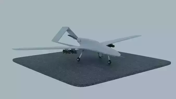 Bayraktar tb 2 Created by Ukrainian designer Free 3D model
