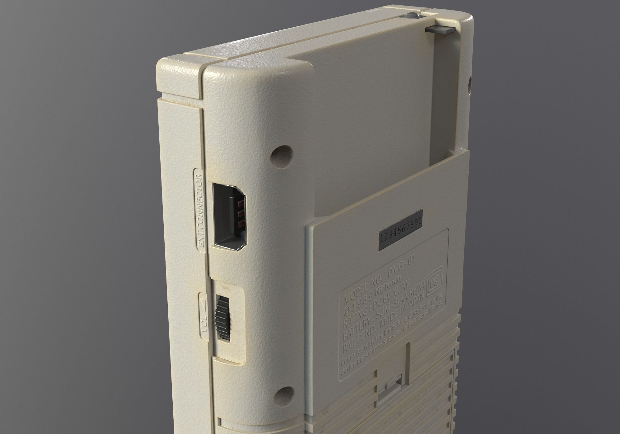 Nintendo Gameboy 1989 DMG-01 low-poly PBR Low-poly 3D model_9