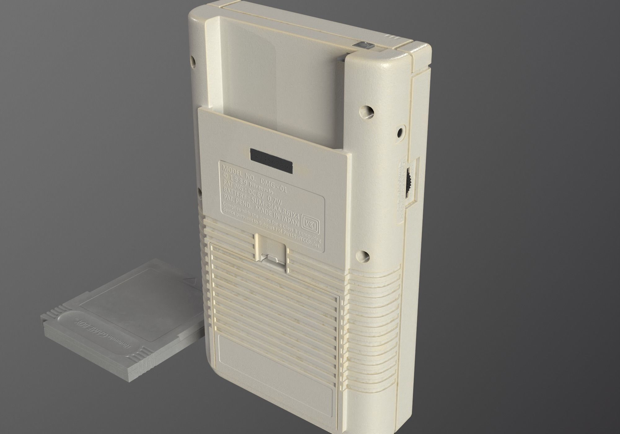 Nintendo Gameboy 1989 DMG-01 low-poly PBR Low-poly 3D model_5