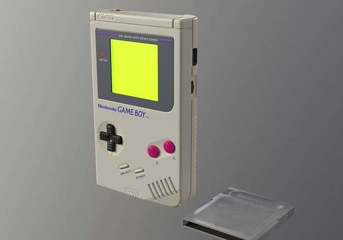 Nintendo Gameboy 1989 DMG-01 low-poly PBR Low-poly 3D model