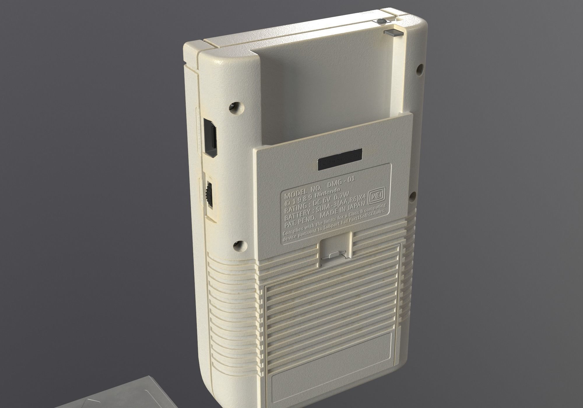 Nintendo Gameboy 1989 DMG-01 low-poly PBR Low-poly 3D model_4