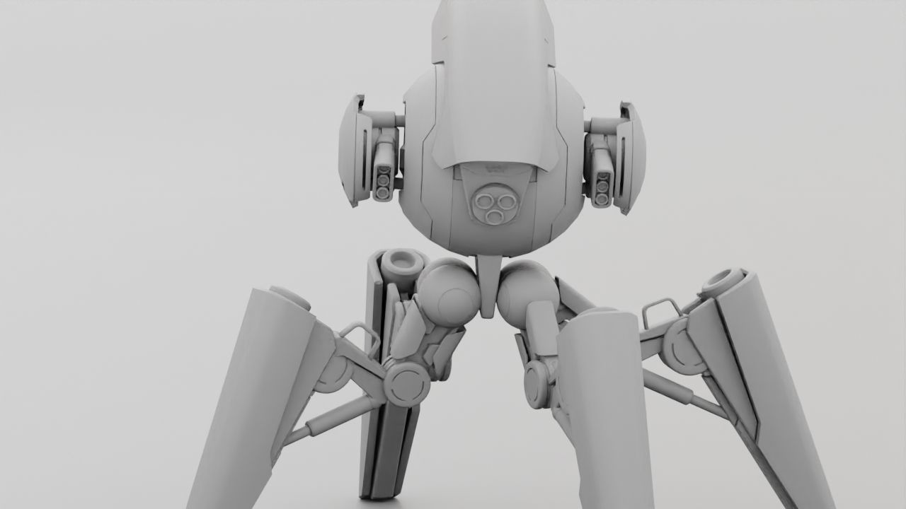 BATTLE DROID X5  rigged character 3D model_40