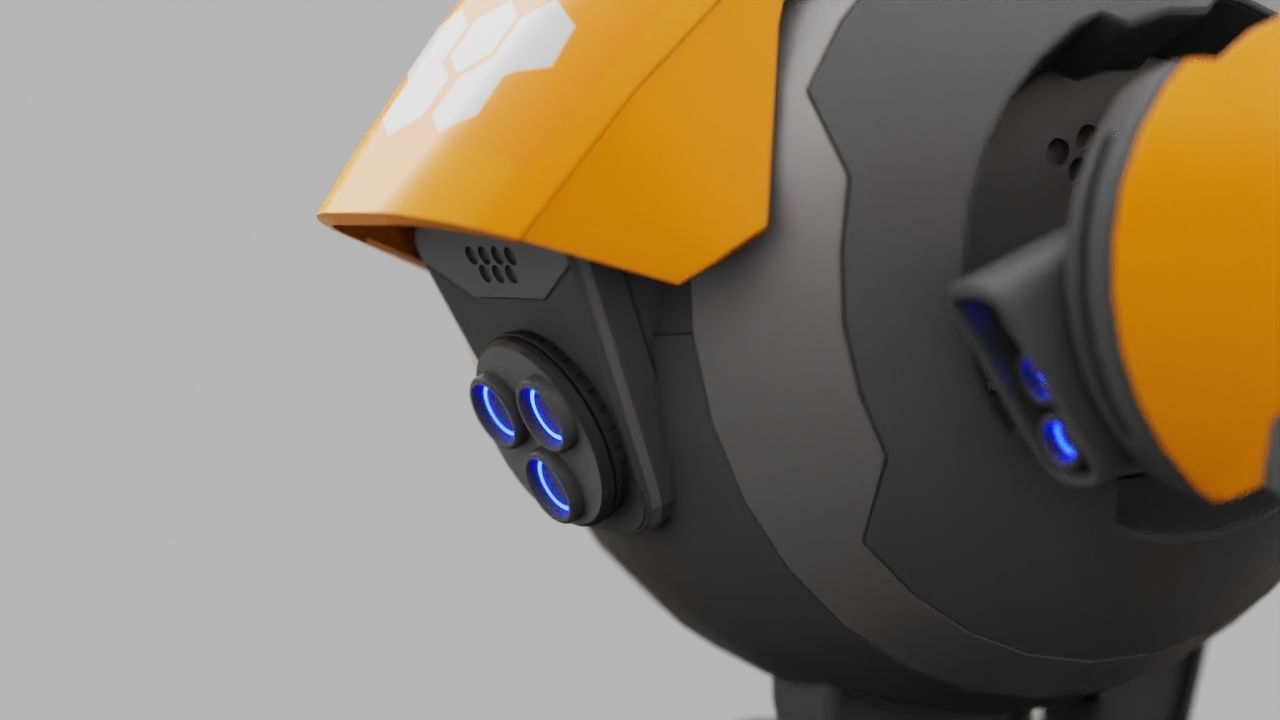 BATTLE DROID X5  rigged character 3D model_22