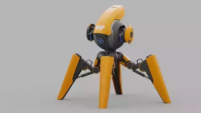 BATTLE DROID X5  rigged character 3D model