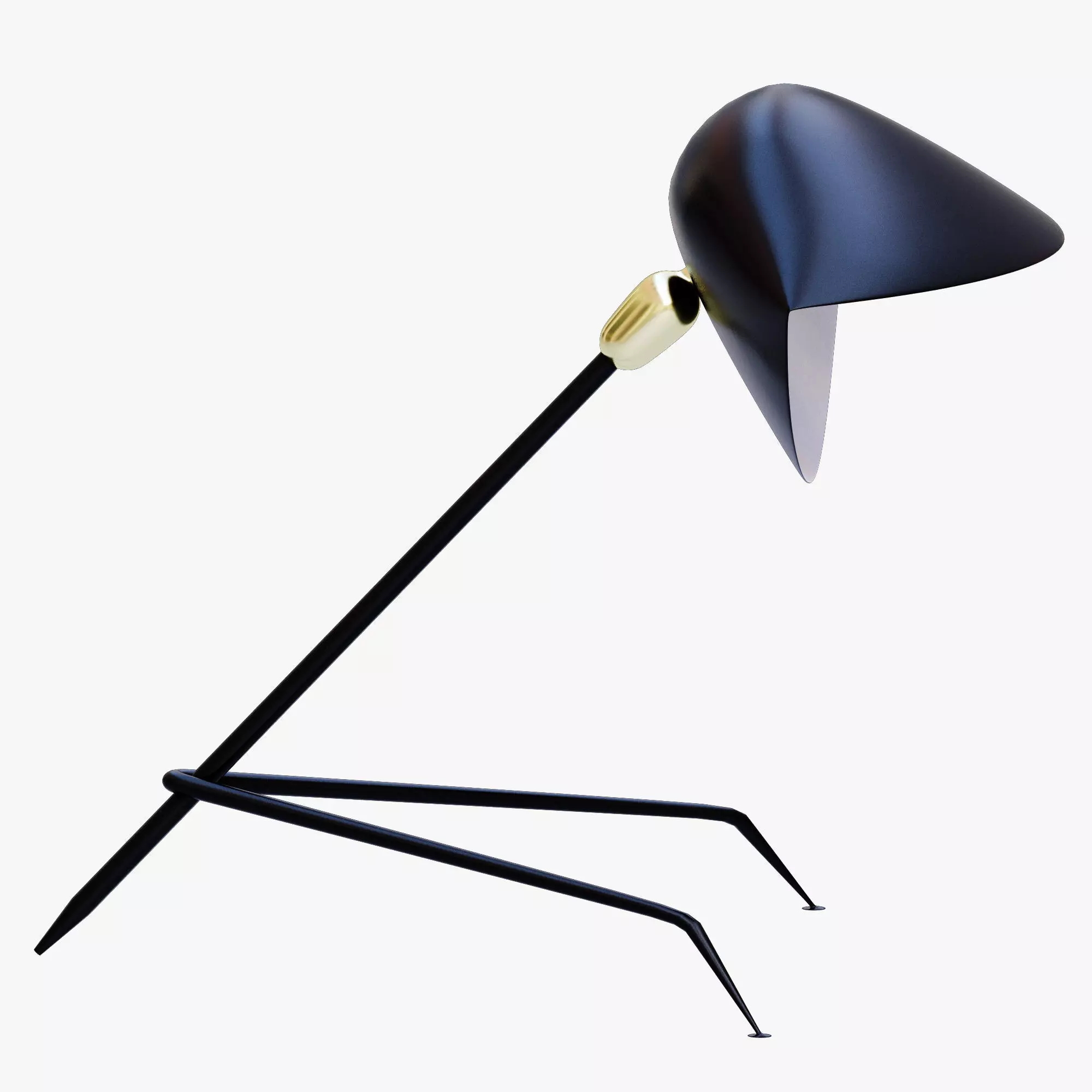 Serge Mouille Tripod Desk Lamp 3D model