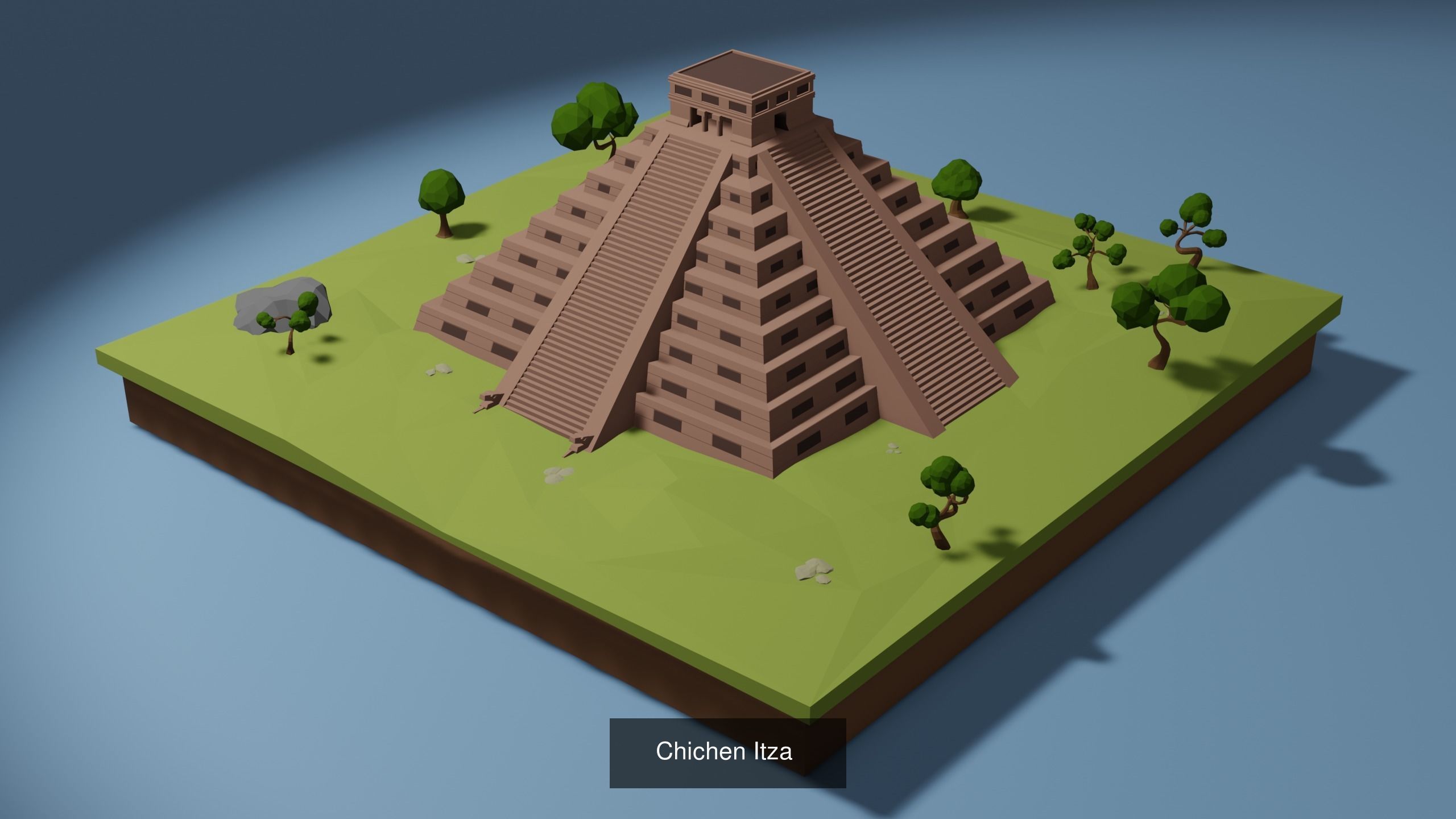 Landmarks Low-poly 3D model great wall of china 3D Model Collection_1