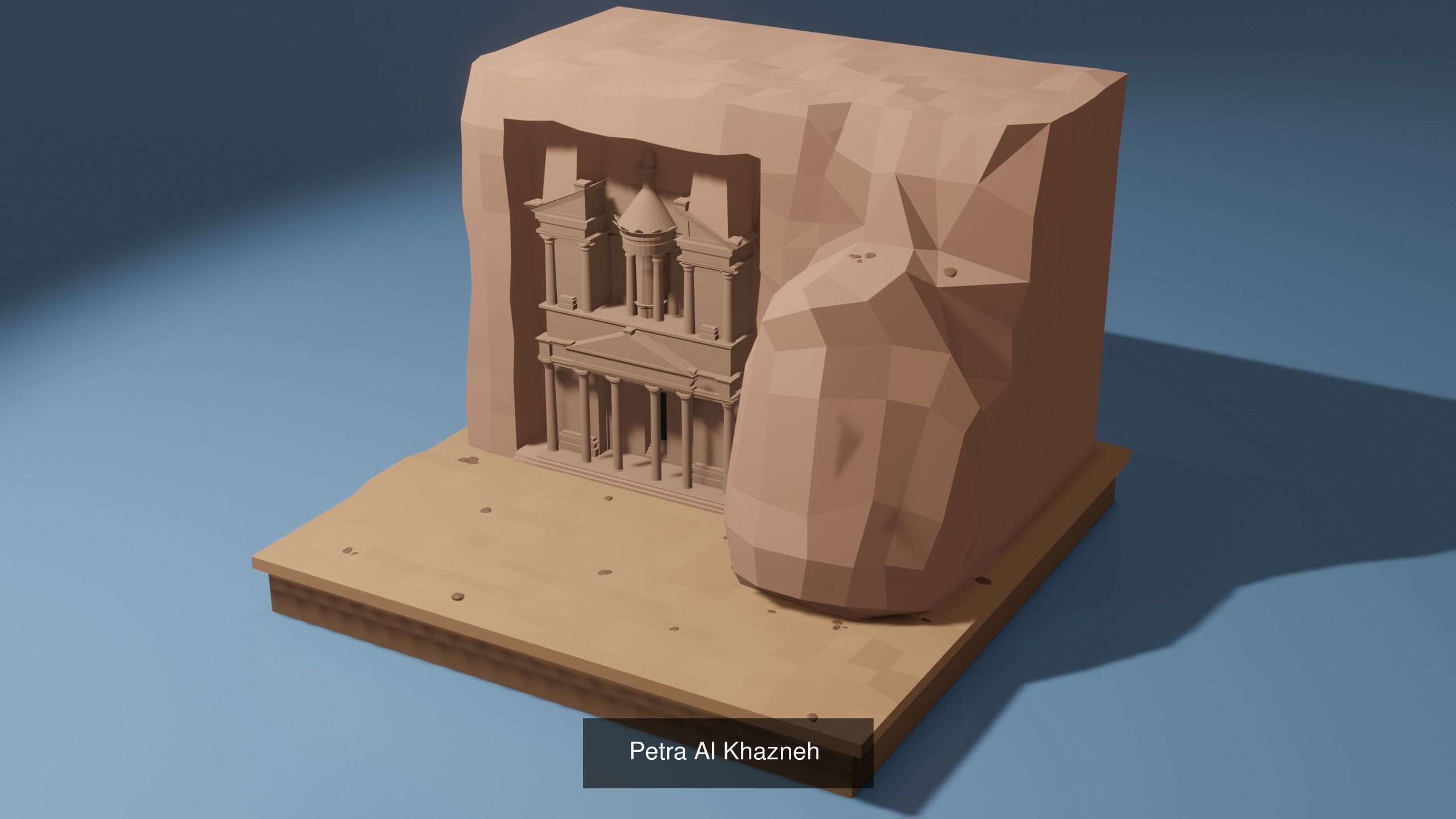 Landmarks Low-poly 3D model great wall of china 3D Model Collection_7