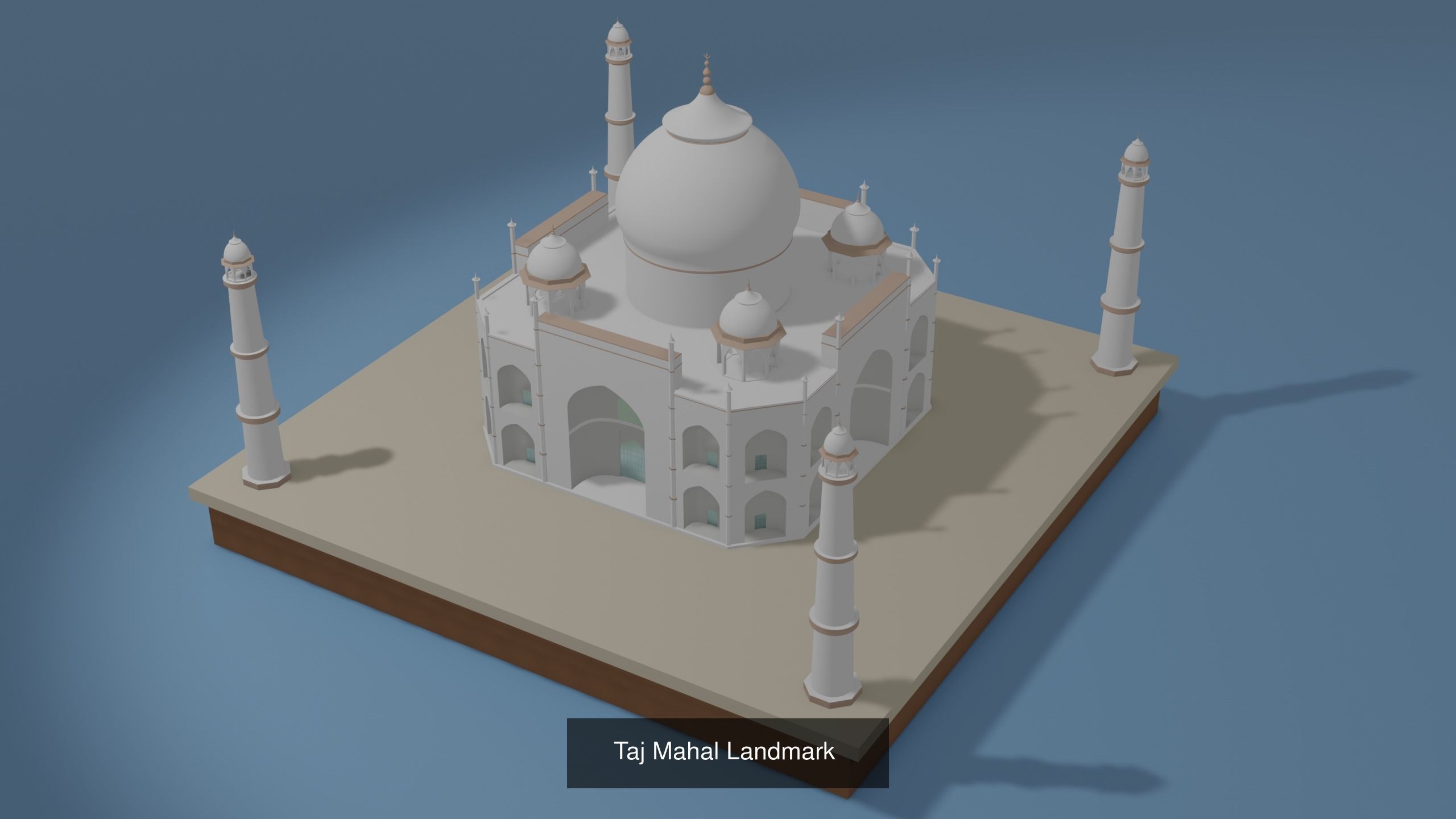 Landmarks Low-poly 3D model great wall of china 3D Model Collection_8