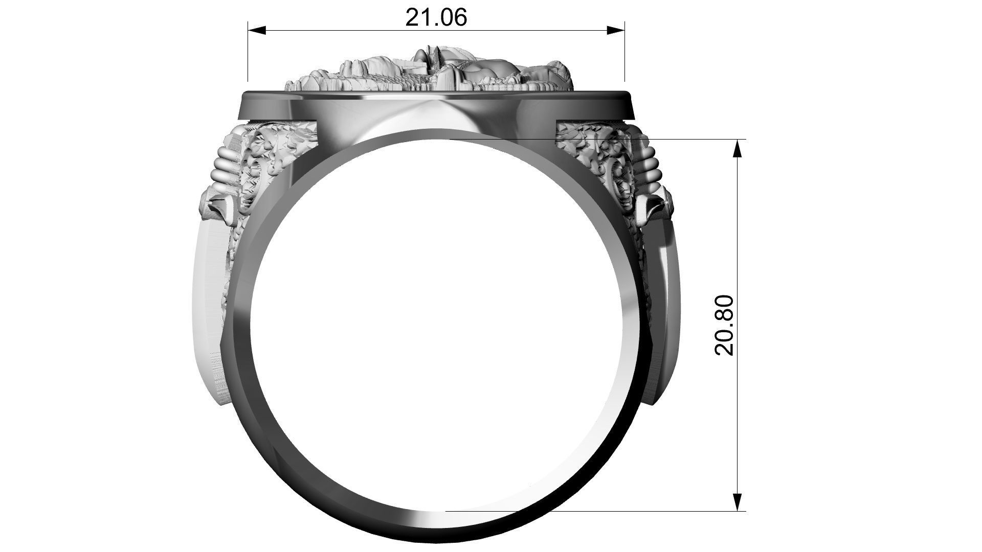 St George Sword Ring 3D print model_21