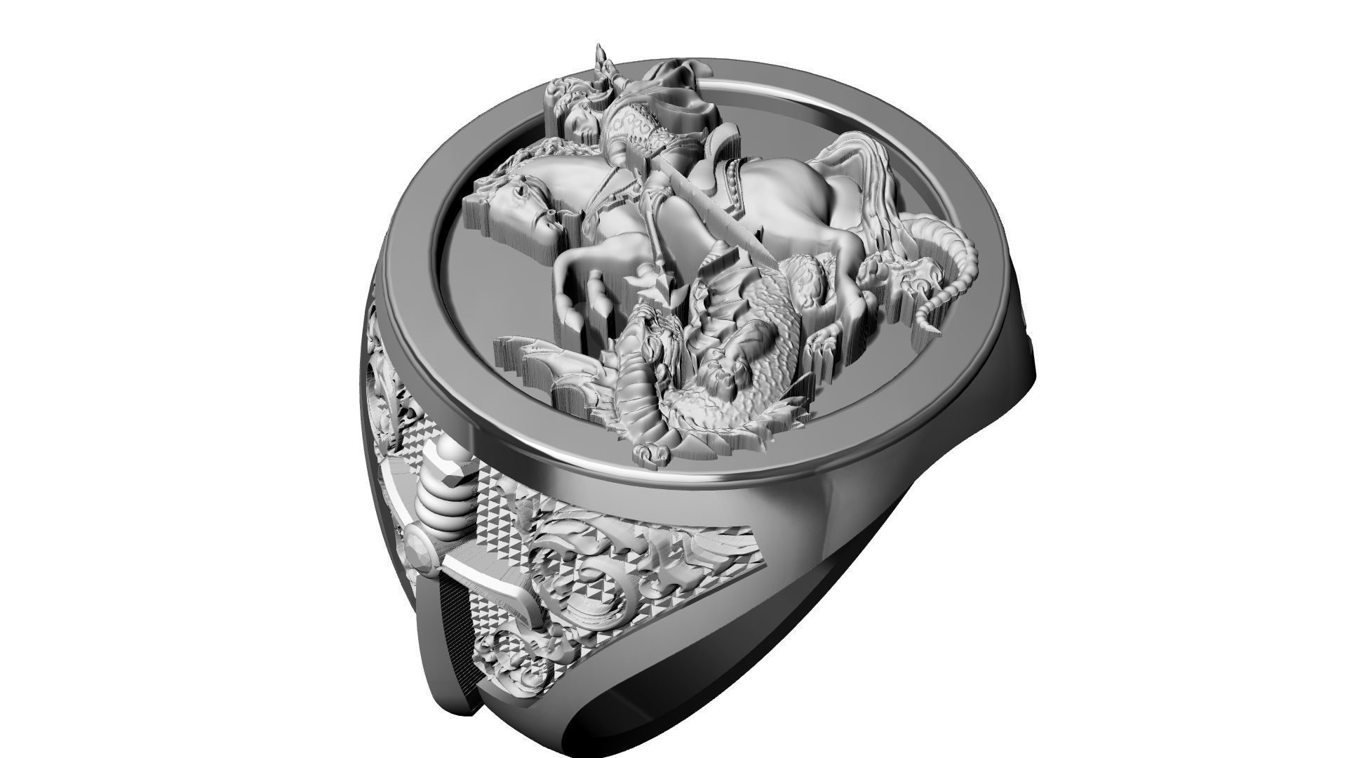 St George Sword Ring 3D print model_13