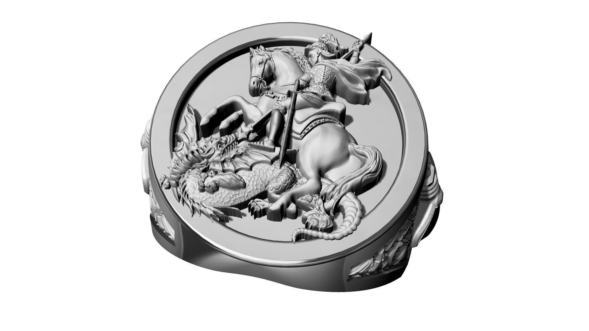 St George Sword Ring 3D print model_11