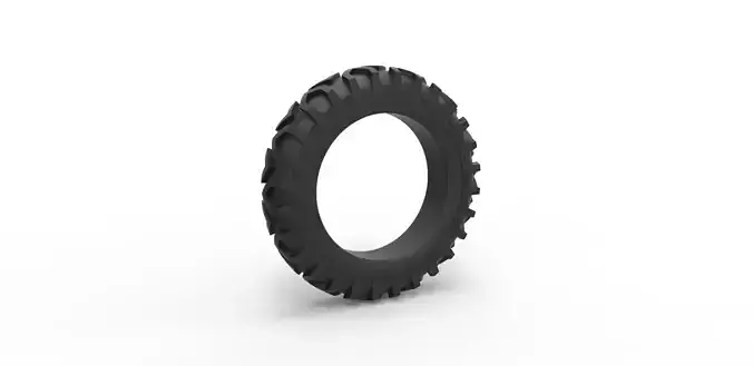 Tractor tire 6 Scale 1 to 25