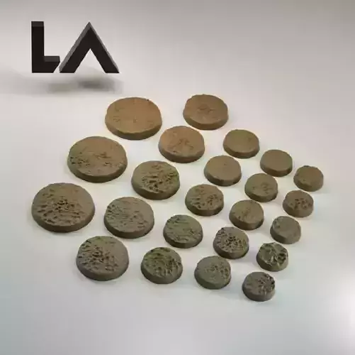 HD Base Set 3 - Cracked Earth 3D print model
