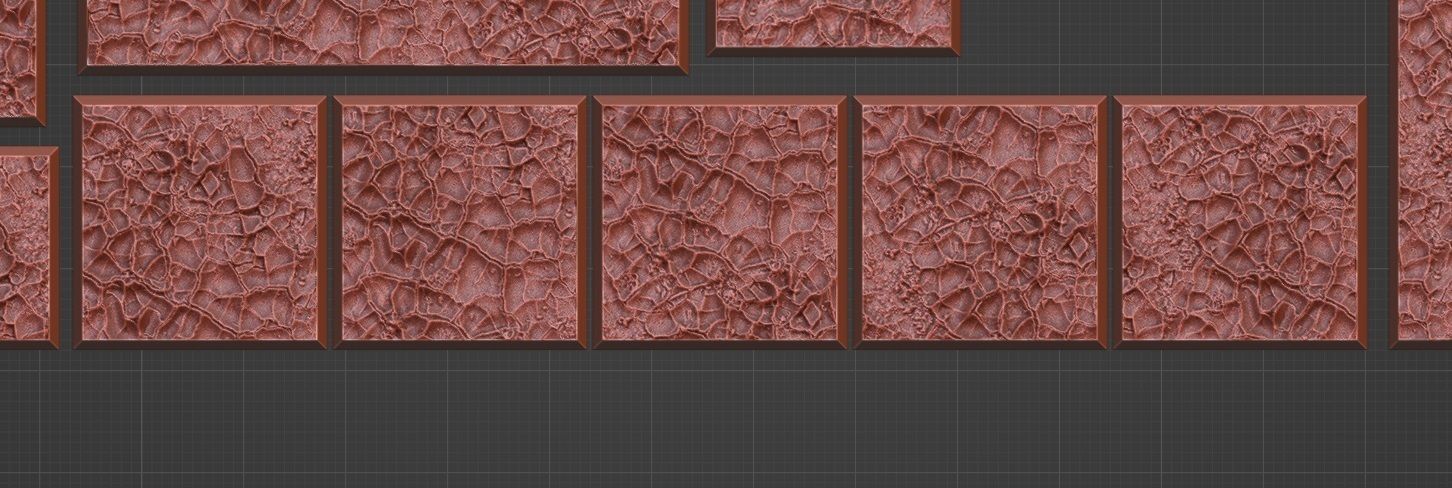 HD Base Set 3 - Cracked Earth 3D print model_5