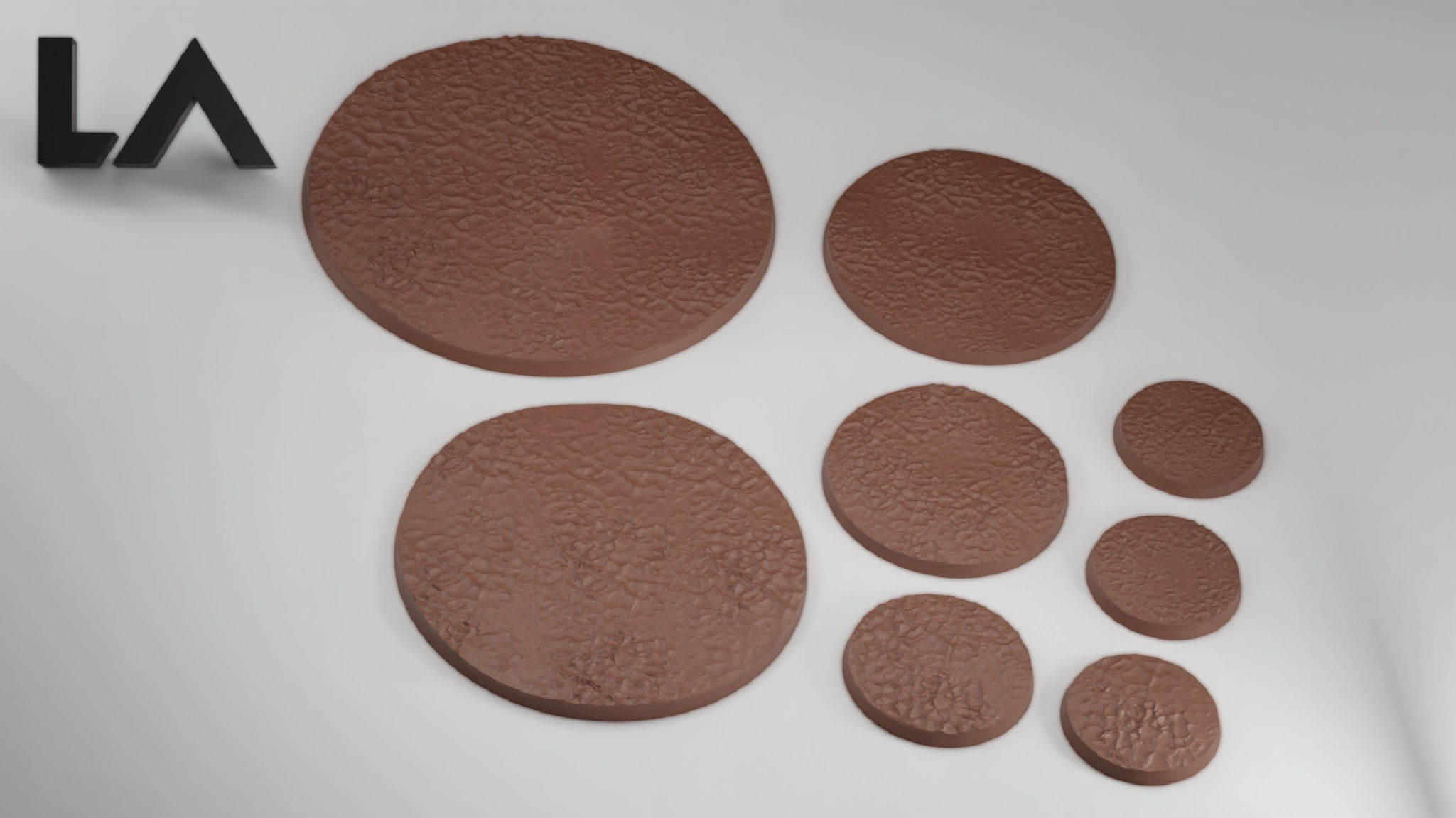 HD Base Set 3 - Cracked Earth 3D print model_7