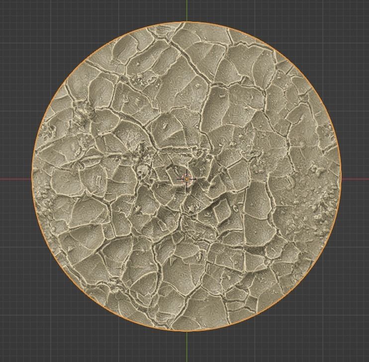 HD Base Set 3 - Cracked Earth 3D print model_4