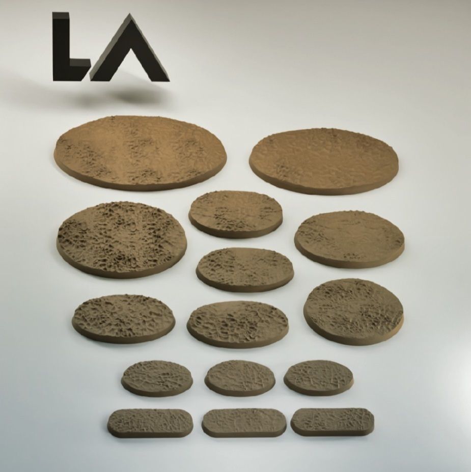 HD Base Set 3 - Cracked Earth 3D print model_2