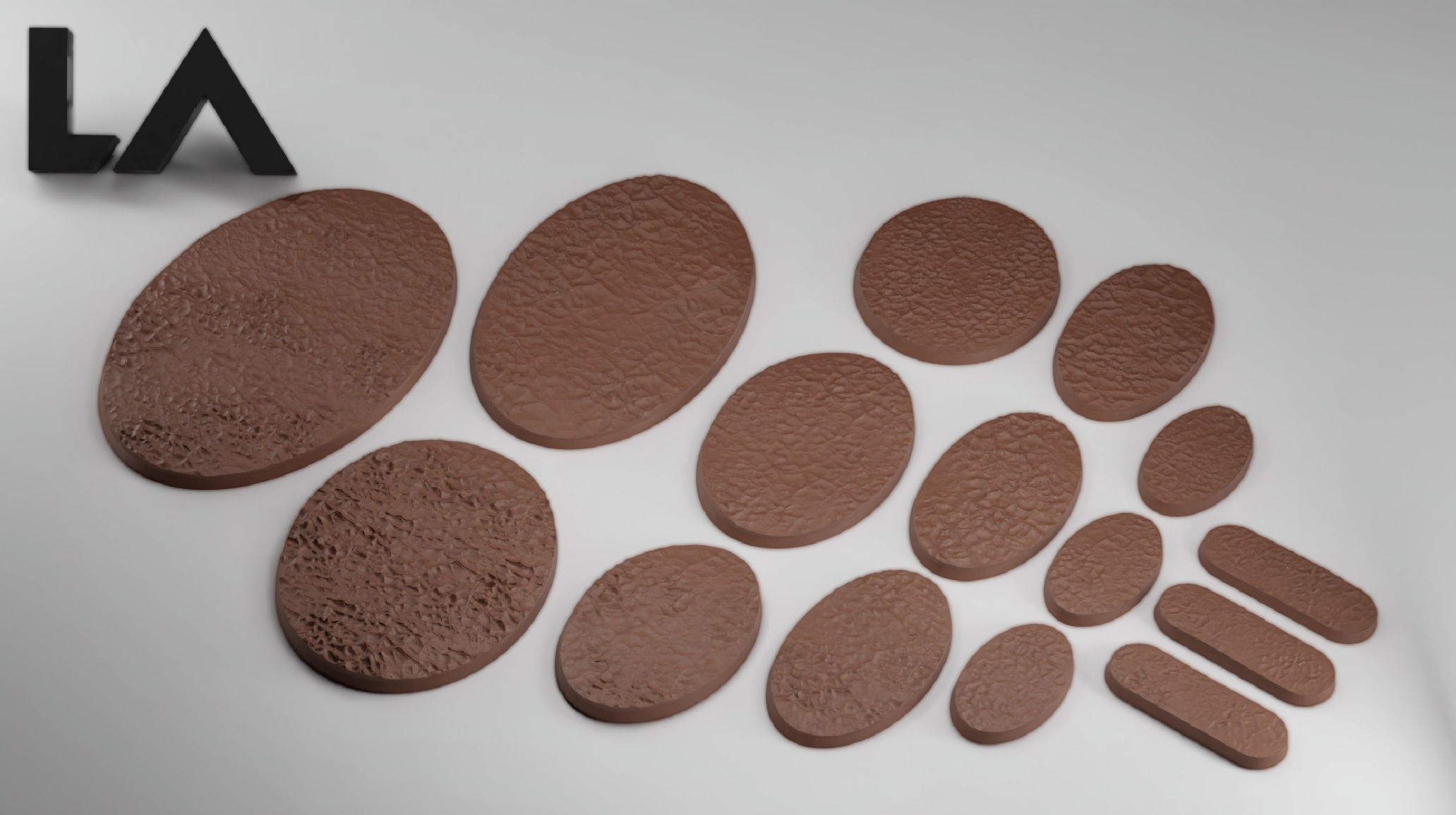 HD Base Set 3 - Cracked Earth 3D print model_8