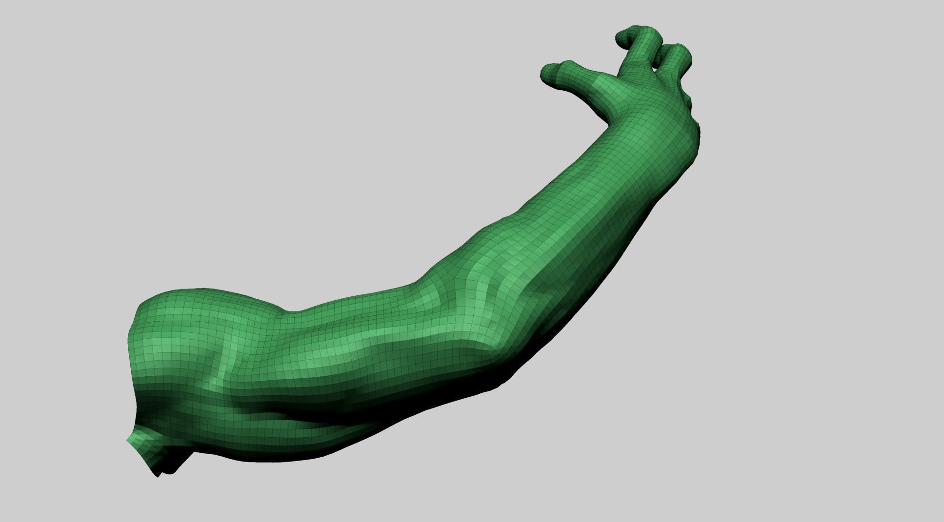 Arm Model A human with hand outstretched 3D model_11