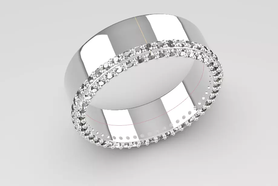 Diamond Ring  3D print model_0