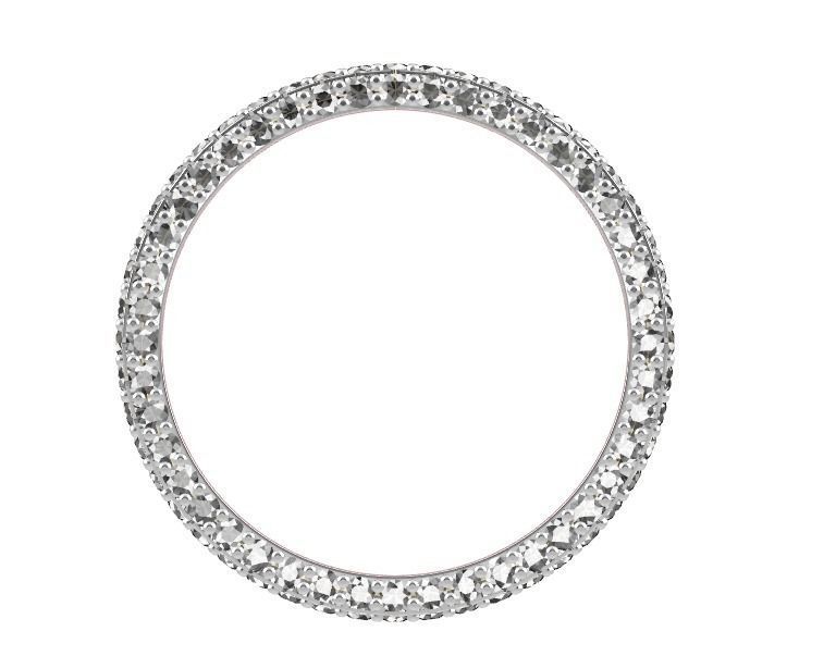 Diamond Ring  3D print model_3