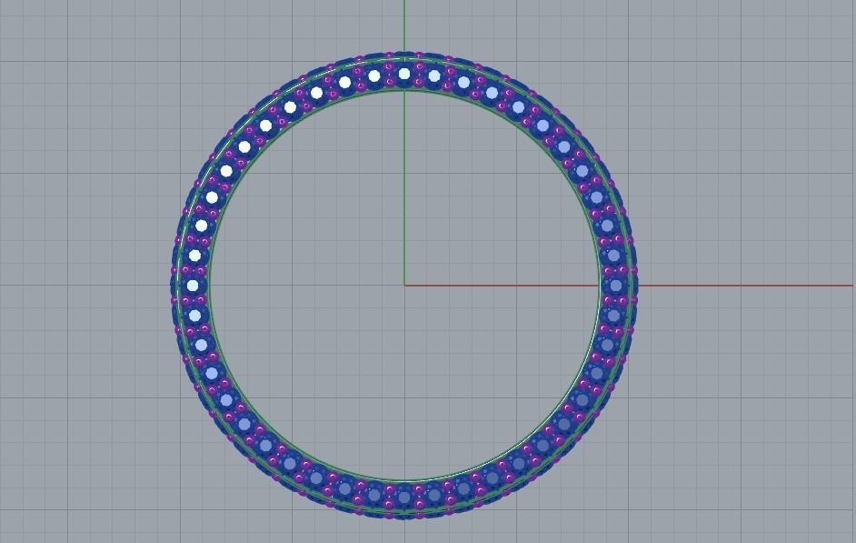 Diamond Ring  3D print model_6