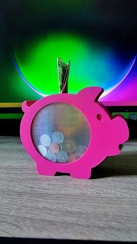 PIGGY BANK TRANSPARENT 3D print model