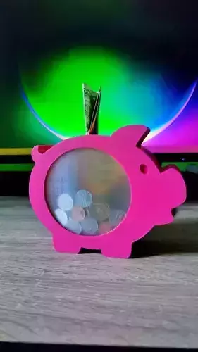 PIGGY BANK TRANSPARENT 3D print model