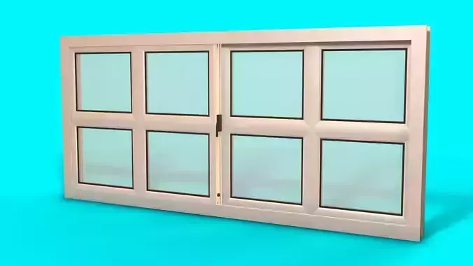 Aluminium Window 3D model